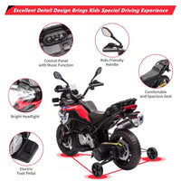 Moto électrique, 12V 7Ah, Moto BMW Sous Licence pour Enfants, Vitesses Haute/Basse, Pneus EVA, Phares LED, Voiture Électrique pour Enfants
