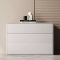 Luck Live Armoire de rangement moderne empilable de 80 cm, adaptée au salon et à la chambre à coucher, blanc ivoire