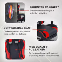 BestMassage Chaise de Gaming Fauteuil de Bureau avec Repose-Pieds et Soutien Lombaire