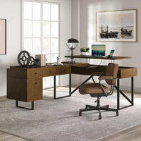 Bureau d'angle Cyill avec plateau relevable | ART OF LIVING DESIGNS