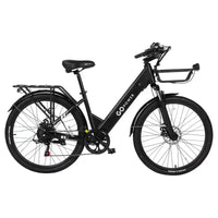 Vélo électrique GoPowerBike GoVelo pour adultes, moteur 500 W, batterie amovible, pneus 26 pouces, vitesse maximale 32 km/h, autonomie de plus de 80 km