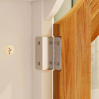 Famapy meuble d'appoint blanc à motif floral sculpté style européen, porte vitrée magnétique