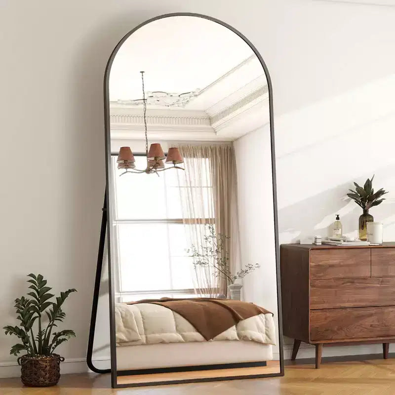 VETROVUE miroir sur pied surdimensionné 30x71 arqué pleine longueur