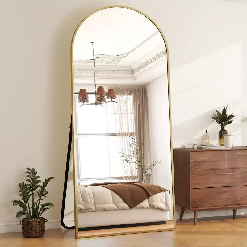 VETROVUE miroir sur pied surdimensionné 30x71 arqué pleine longueur