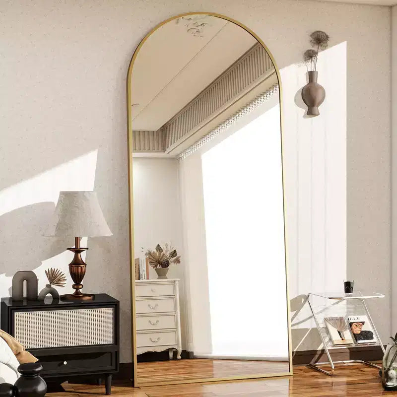 VETROVUE miroir sur pied surdimensionné 30x71 arqué pleine longueur