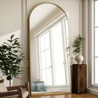 VETROVUE miroir sur pied surdimensionné 30x71 arqué pleine longueur