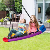 Costway Balançoire arbre soucoupe 660 lb 40 pouces, ensemble de balançoire pour enfants et tout-petits avec cordes réglables