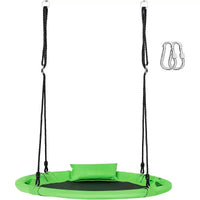 Costway 660 lbs Saucer Tree Swing 40 Inch Kids Toddler Swing Set with Adjustable Ropes