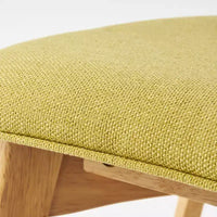 GDFStudio Crystal chaises de salle à manger rembourrées en bois d'hévéa (lot de 2)