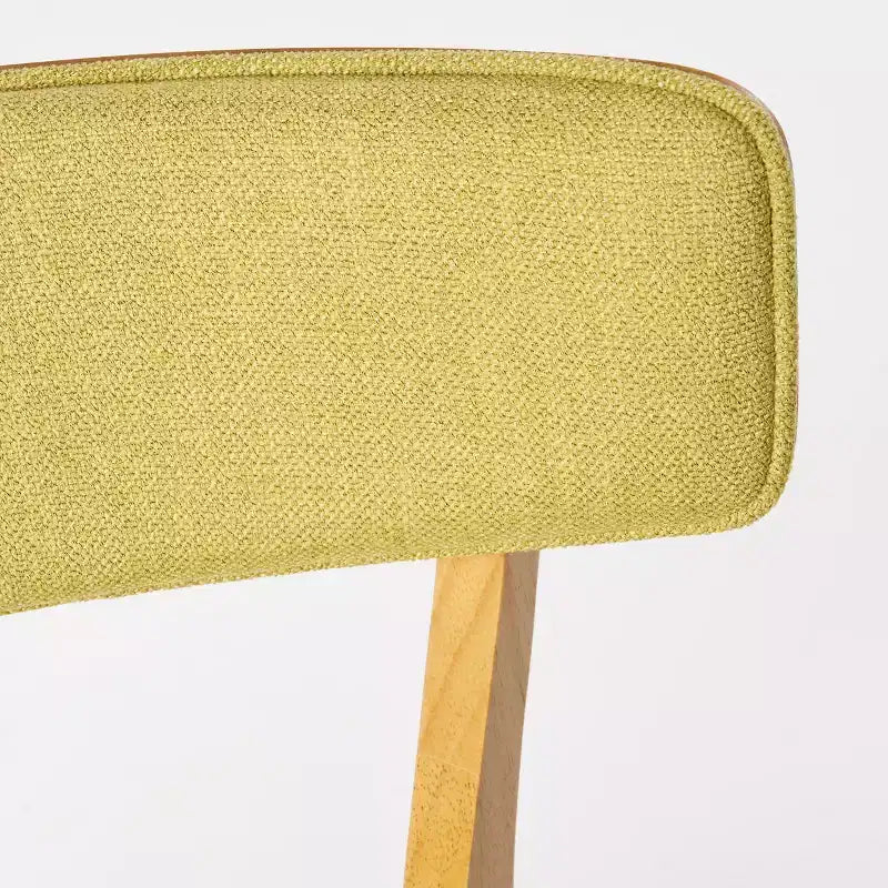 GDFStudio Crystal chaises de salle à manger rembourrées en bois d'hévéa (lot de 2)