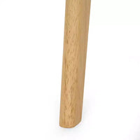 GDFStudio Crystal chaises de salle à manger rembourrées en bois d'hévéa (lot de 2)