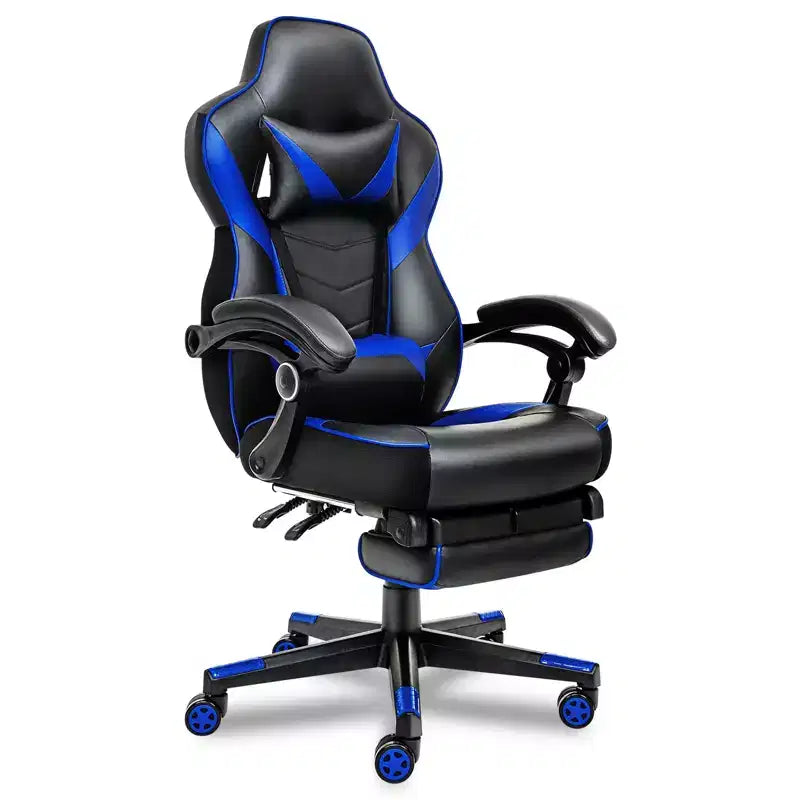 Chaise gaming ELECWISH avec repose-pieds, soutien lombaire, chaise d'ordinateur respirante avec coussin à ressorts ensachés, chaises pour adultes