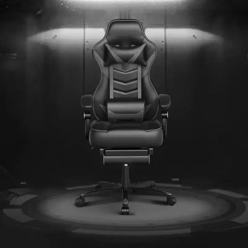 Chaise gaming ELECWISH avec repose-pieds, soutien lombaire, chaise d'ordinateur respirante avec coussin à ressorts ensachés, chaises pour adultes