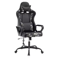 FDW Gaming Chiar Comfortable and Stylish Massage Office Chair with Adjustable Lumbar Support 360-Degree Swivel and Smooth-Rolling Casters