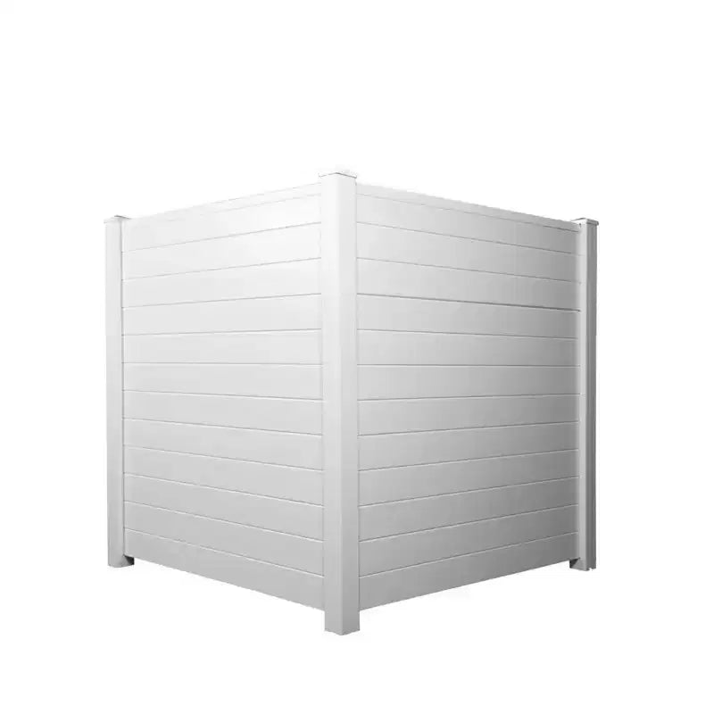 Dovelina Panneau de clôture de jardin en vinyle - clôture décorative à piquets extérieure avec résistance aux UV 48'*48' po