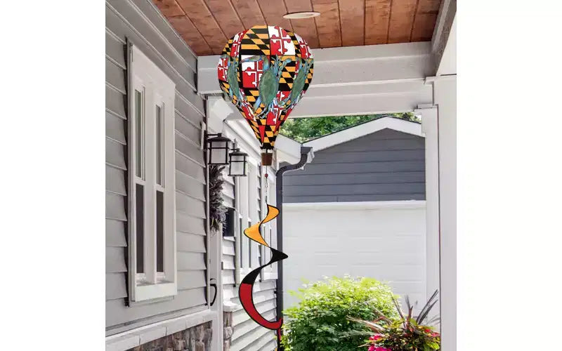 Briarwood Lane Manivelle à vent montgolfière 54x12 Maryland Crabs Été Pour ballon d'été