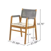 Christopher Knight Home Joueyf Ensemble bistro d'extérieur 3 pièces rustique en acacia