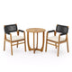 Christopher Knight Home Joueyf 3 Pieces Rustic Patio Acacia Bistro Set