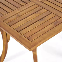 Christopher Knight Home Captef Ensemble de bistro de patio rustique 5 pièces en acacia avec coussins