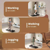 Tapis de marche Costway 2,5 CV sous le bureau avec télécommande et application pour la maison