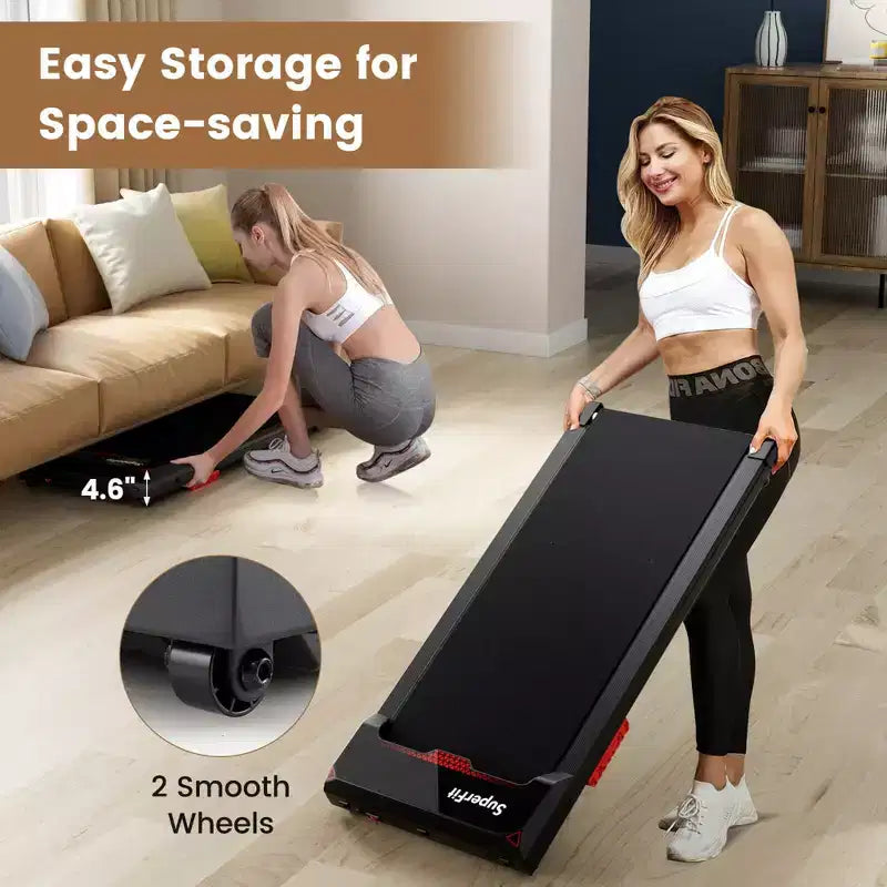 Tapis de marche Costway 2,5 CV sous le bureau avec télécommande et application pour la maison