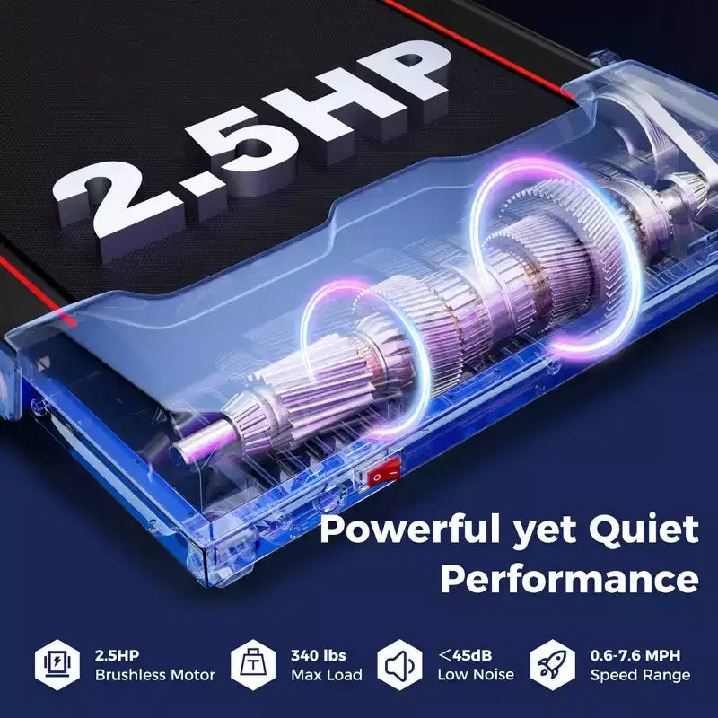 Tapis de Course Pliable 3 en 1 Costway avec Télécommande, Écran LED et Application pour Maison Rouge/Bleu