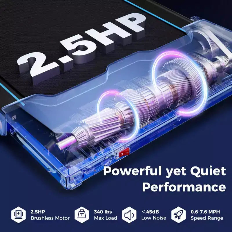 Tapis de Course Pliable 3 en 1 Costway avec Télécommande, Écran LED et Application pour Maison Rouge/Bleu