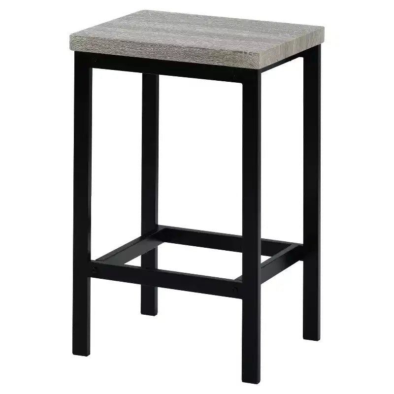 Whisen ensemble table de salle à manger hauteur comptoir 4 pièces style farmhouse avec 3 tabourets
