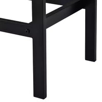 Whisen ensemble table de salle à manger hauteur comptoir 4 pièces style farmhouse avec 3 tabourets