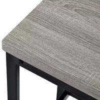 Whisen ensemble table de salle à manger hauteur comptoir 4 pièces style farmhouse avec 3 tabourets