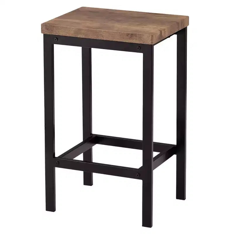 Whisen ensemble table de salle à manger hauteur comptoir 4 pièces style farmhouse avec 3 tabourets