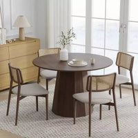 Table à manger ronde en bois massif PexFix 46, tables de cuisine