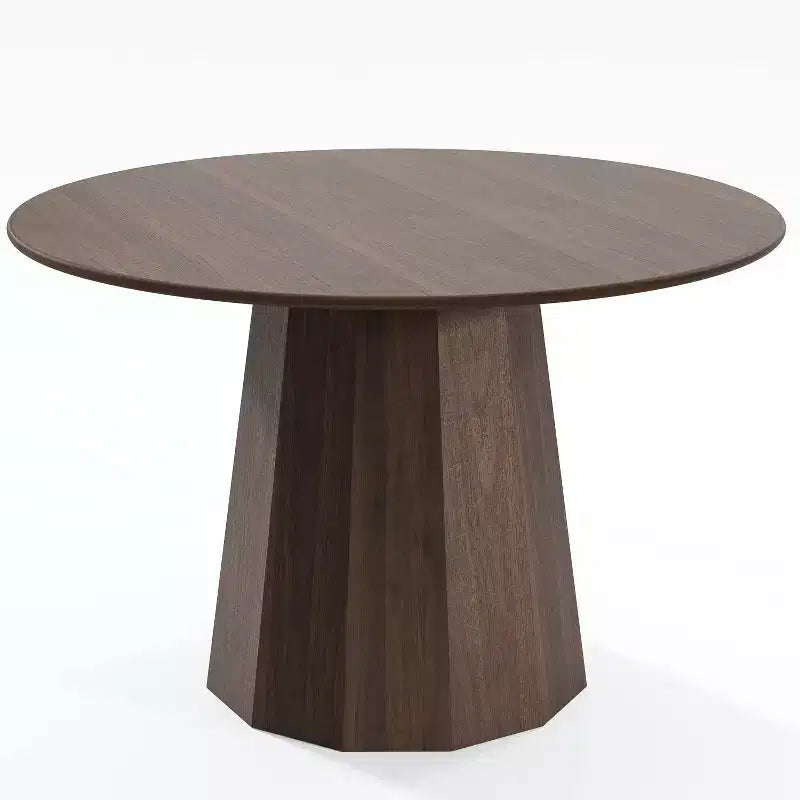 Table à manger ronde en bois massif PexFix 46, tables de cuisine