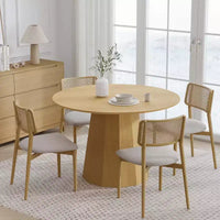 Table à manger ronde en bois massif PexFix 46, tables de cuisine
