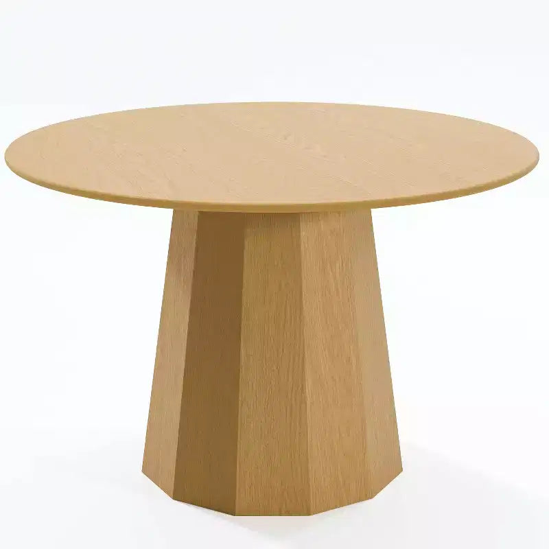 Table à manger ronde en bois massif PexFix 46, tables de cuisine