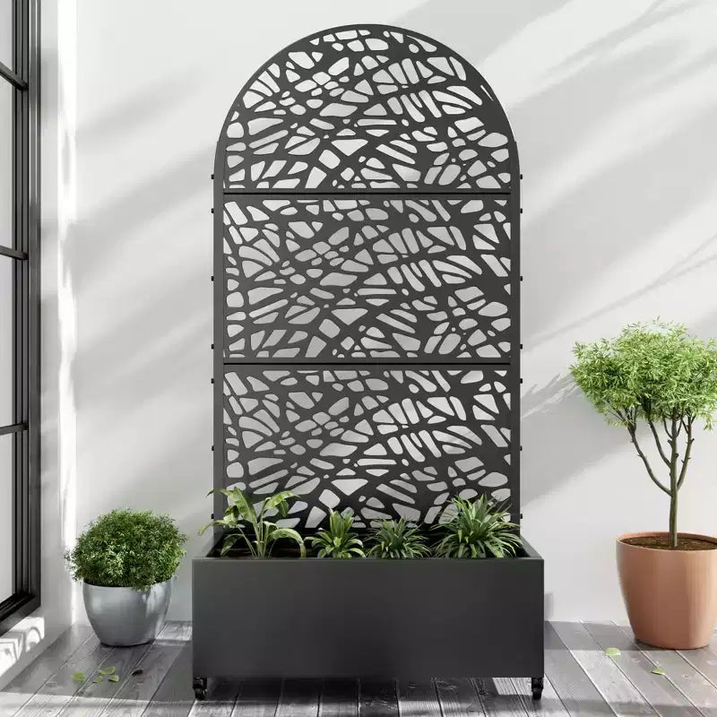PexFix 72x35 Fer Noir Arche Jardinière Treillis Cadre Grimpant Filet