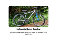 Vélo tout terrain BAMCBASE Agave, VTT homme femme 21 vitesses, cadre en acier à haute résistance, frein V, vélo semi-rigide pour adultes