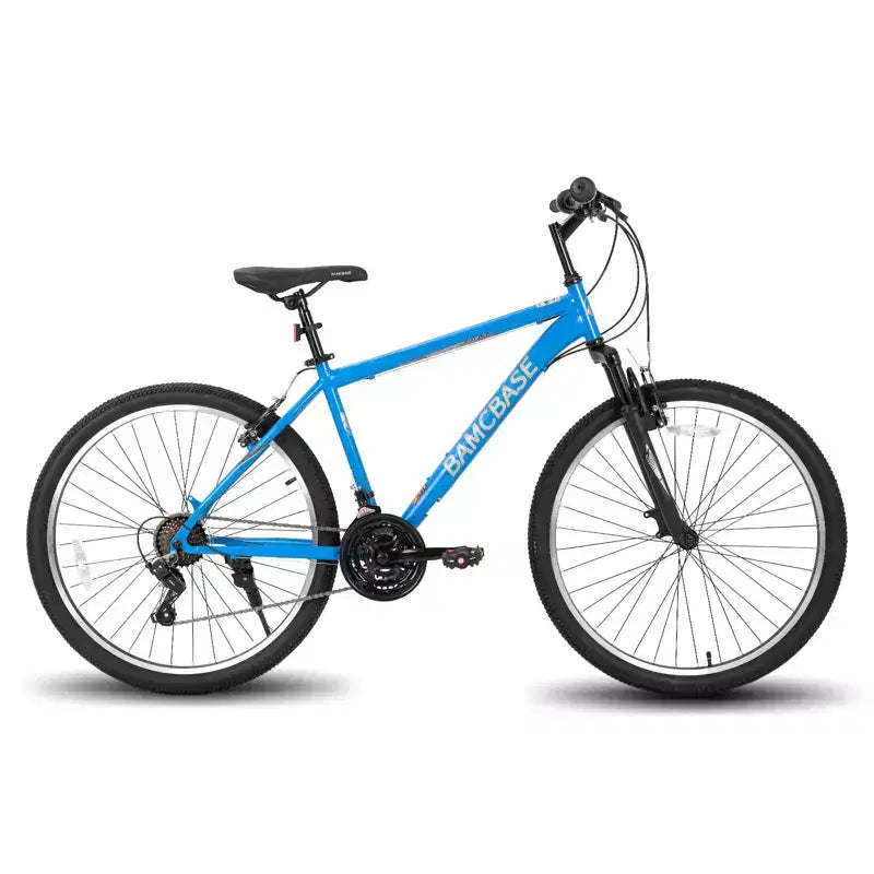 Vélo tout terrain BAMCBASE Agave, VTT homme femme 21 vitesses, cadre en acier à haute résistance, frein V, vélo semi-rigide pour adultes