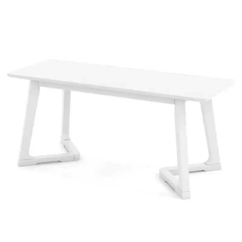 Costway 1/2 pièces banc d'entrée moderne 42 avec pieds en hévéa, assise lisse, montage facile