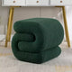 GDFStudio Mila 19.3 Ottoman/Repose-pieds Teddy en forme de S