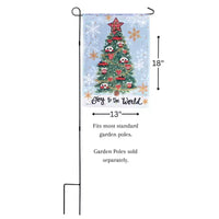Drapeau Dicksons Magnolia Garden pour jardin, cour ou allée, taille standard 13 x 18, polyester résistant aux intempéries, Camper Joy to the World