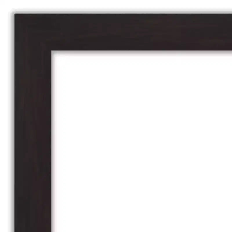 Amanti Art kit de cadre de bordure de miroir de relooking de salle de bain - cadre entièrement assemblé autocollant - miroir NON inclus - garniture Espresso Furniture