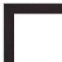 Amanti Art kit de cadre de bordure de miroir de relooking de salle de bain - cadre entièrement assemblé autocollant - miroir NON inclus - garniture Espresso Furniture