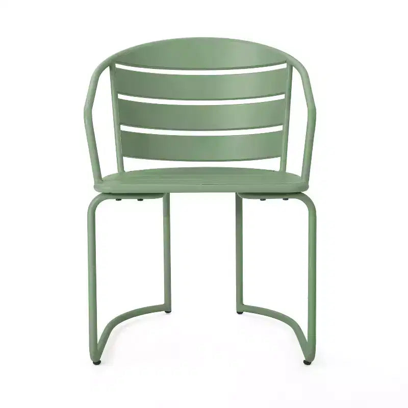 Christopher Knight Home Porto Ensemble bistrot moderne 3 pièces en fer avec table ovale d'extérieur