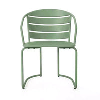 Christopher Knight Home Porto Ensemble bistrot moderne 3 pièces en fer avec table ovale d'extérieur