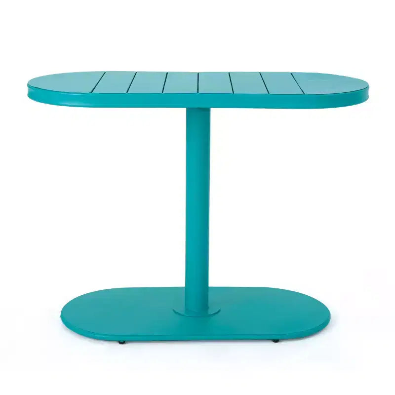 Christopher Knight Home Porto Ensemble bistrot moderne 3 pièces en fer avec table ovale d'extérieur