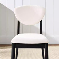 Best Choice Products ensemble 2 pièces chaise de salle à manger mid-century moderne en bois et rembourrée