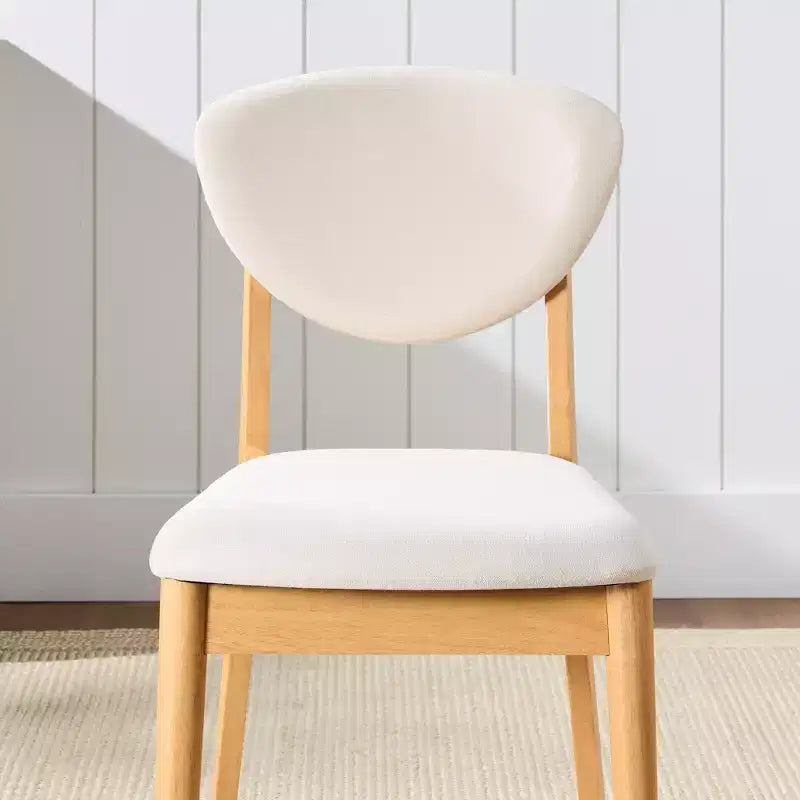 Best Choice Products ensemble 2 pièces chaise de salle à manger mid-century moderne en bois et rembourrée
