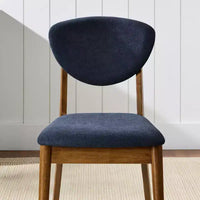 Best Choice Products ensemble 2 pièces chaise de salle à manger mid-century moderne en bois et rembourrée