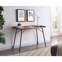 Kings Brand Furniture - Bureau informatique/d'écriture en bois Charlier pour bureau à domicile, Noyer